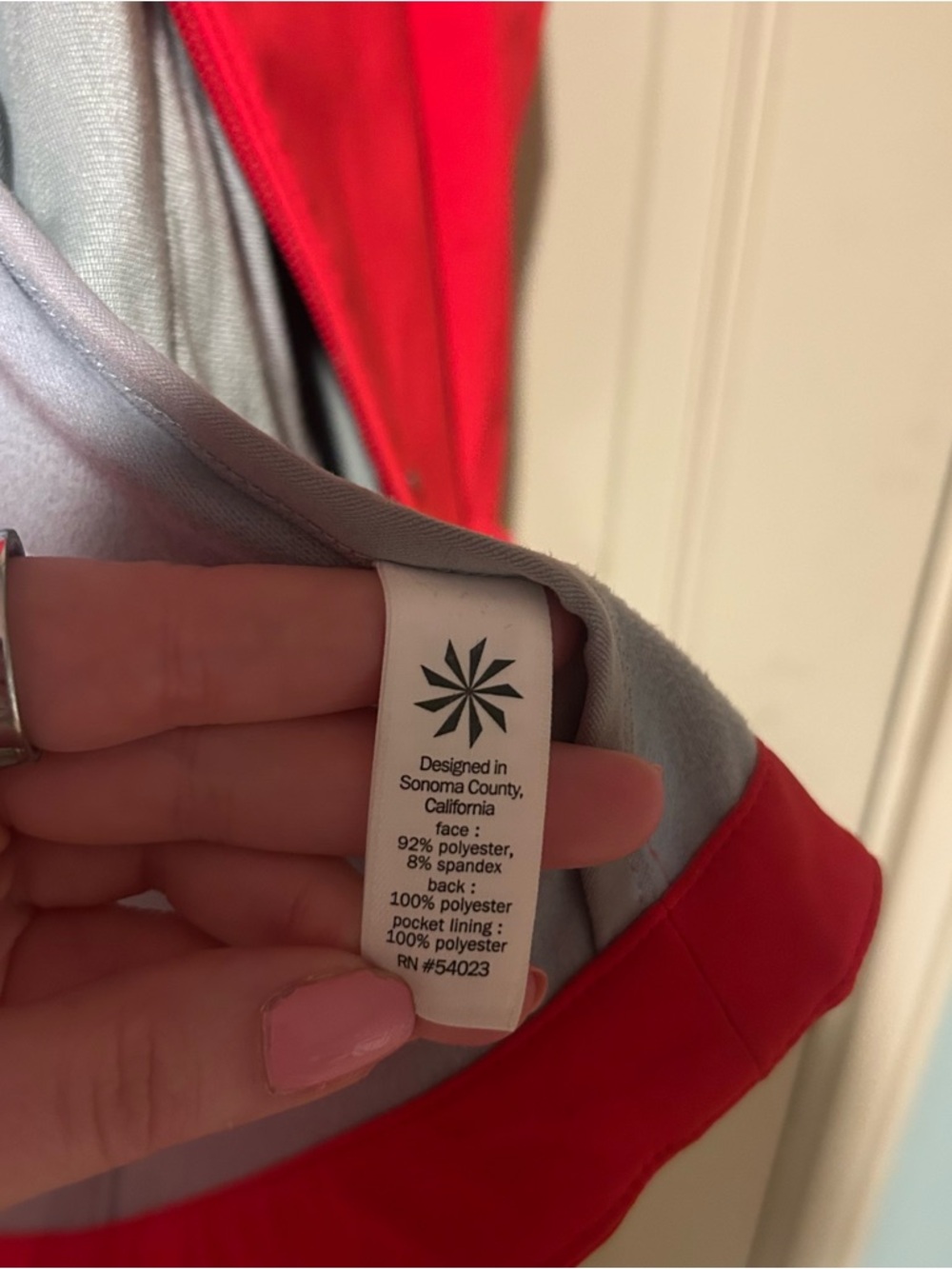 Athleta Red Hooded Jacket - Picture 9 of 12